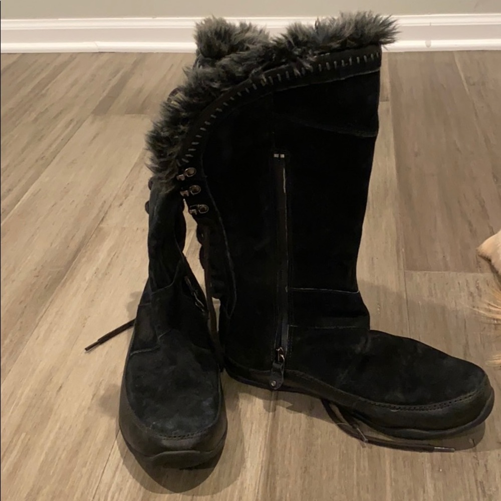 North face black boots